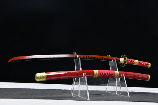 One Piece animation Katana Sword Handmade High Carbon Steel With Wood Sheath