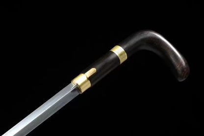 walkingstick sword handmade  cane sword gentleman stick sword  (3)